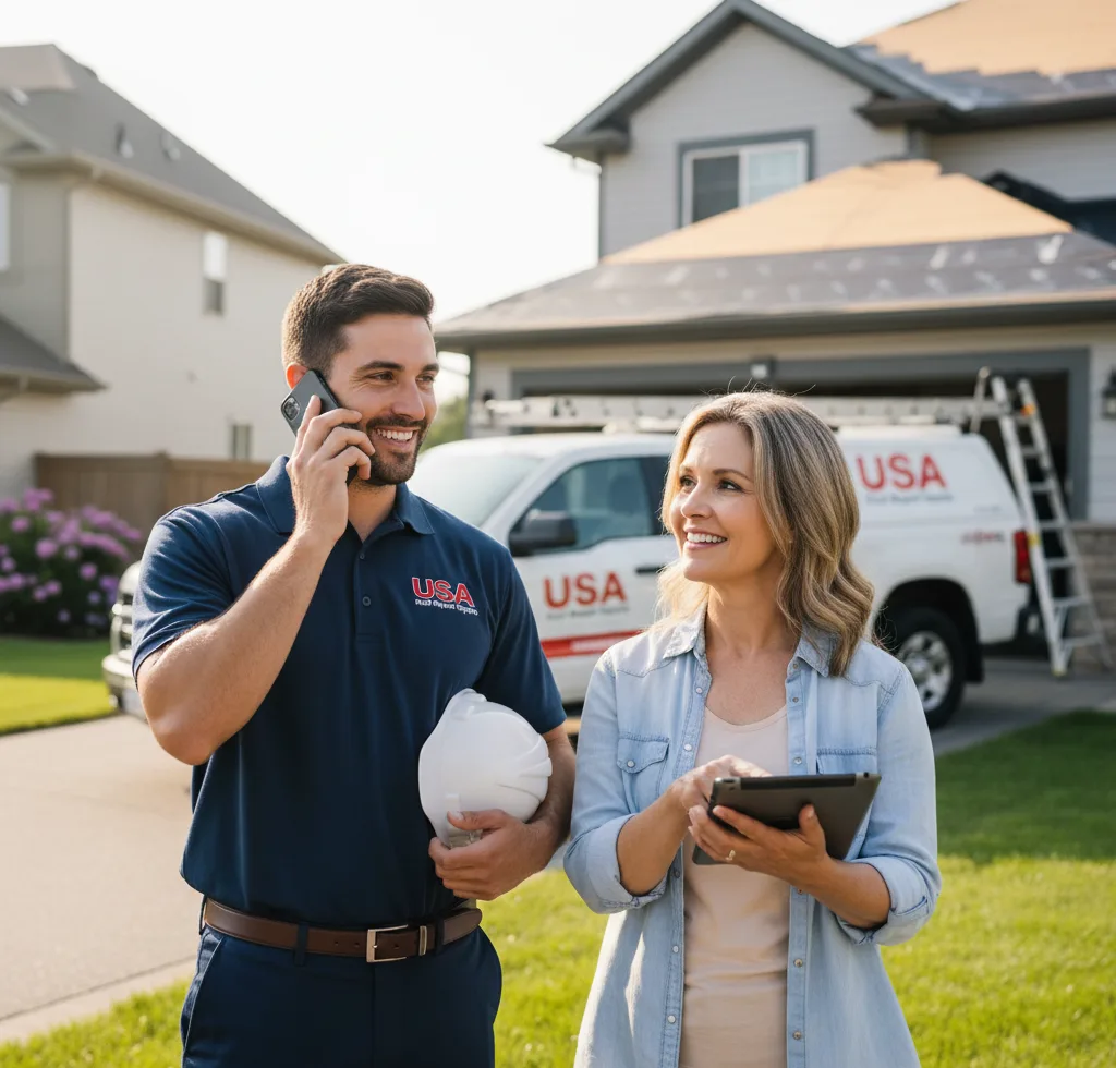 USA Roof Repair Experts customer support in Orosi